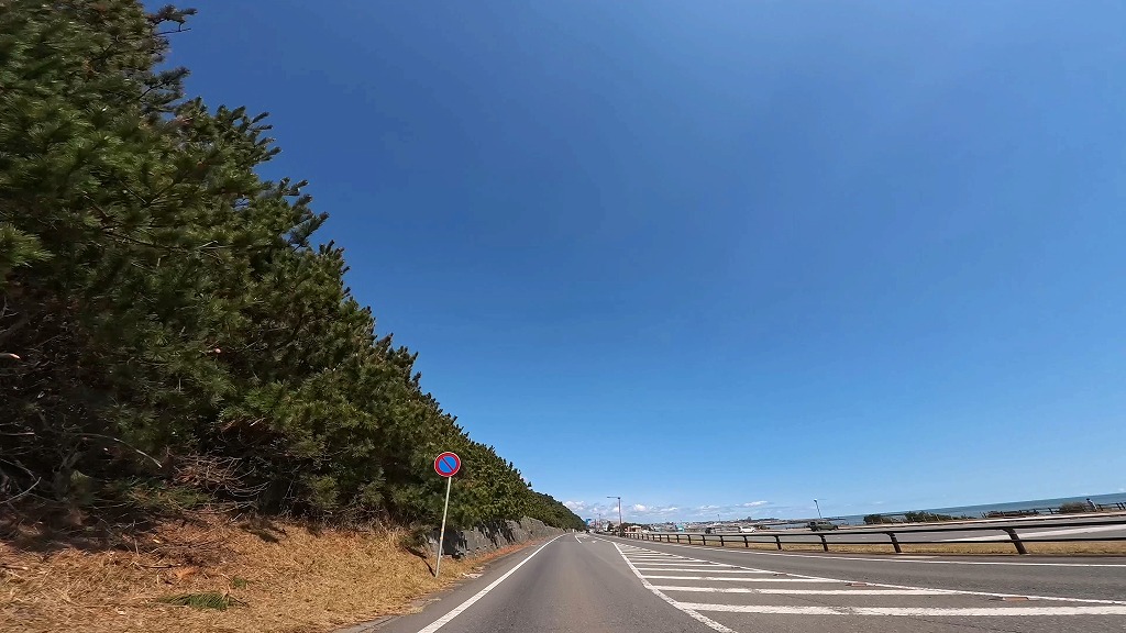 大洗海岸 サンビーチ通り 大洗海岸通り